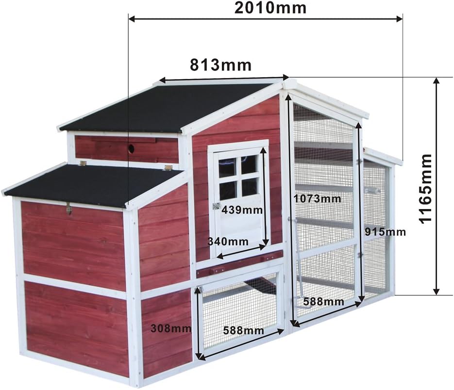 XXL Chicken Coop made from Spruce