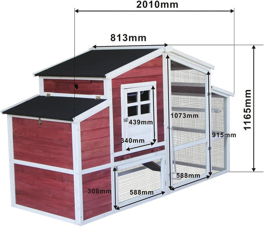 XXL Chicken Coop made from Spruce